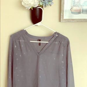 Super cute gray blouse from Maurices!